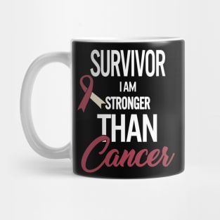 Throat Cancer Survivor I Am Stronger Than Cancer Oral Head Mug